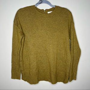 HM wool blend burnt mustard color long sleeve sweater sz Small